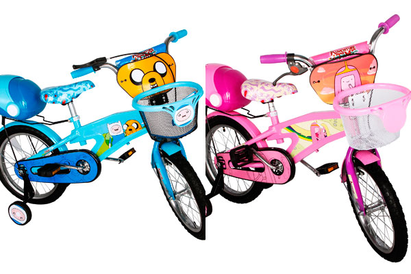 Bicicletas Bebeglo Hora de Aventura disponibles en www.babypoint.cl. Su aro 16 las hacen aptas para niños entre 4 y 8 años.