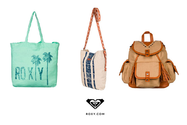 La nueva colección de Roxy Spring 16 cuenta con carteras, bolsos y mochilas con lindos diseños como flores, líneas, de cuero y de diversos tamaños.