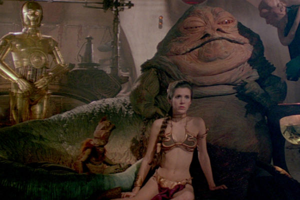 El icónico bikini de esclava de Jabba The Hutt