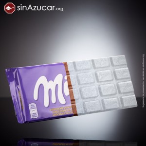 El 58% de una tableta de chocolate con leche Milka es azúcar.