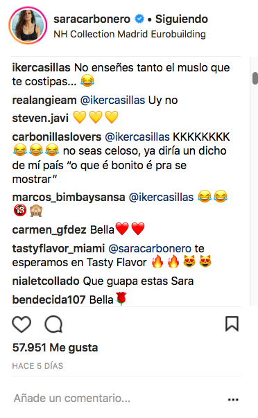 Reacciones al comentario de Iker