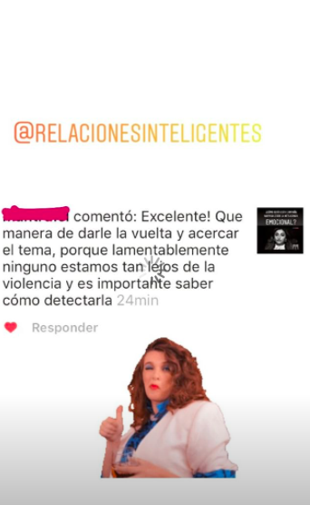 Constanza del Rosario publicó las reacciones tras los cambios que propuso a la campaña del Ministerio de la Mujer en su cuenta de Instagram