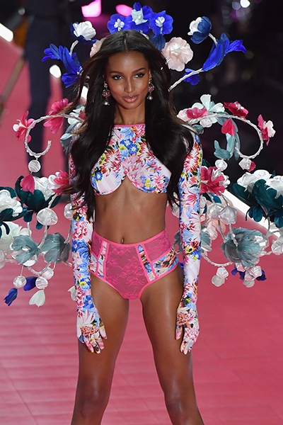 US Model Jasmine Tookes walks the runway at the 2018 Victoria's Secre